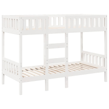 vidaXL fehér tömör fenyőfa emeletes ágy 90x190 cm (3308605) ágy és ágykellék