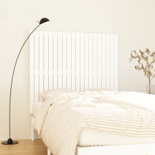 vidaXL Fehér tömör fenyőfa fali fejtámla 127,5x3x110 cm ágy és ágykellék