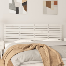 vidaXL Fehér tömör fenyőfa fali fejtámla 206 x 3 x 63 cm ágy és ágykellék