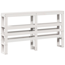 vidaXL fehér tömör fenyőfa fejtámla polcokkal 135 cm (850888) ágy és ágykellék
