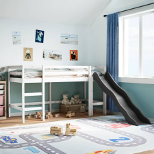 vidaXL fehér tömör fenyőfa gyerek galériaágy matrac nélkül 80 x 200 cm ágy és ágykellék