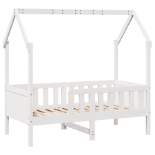 vidaXL fehér tömör fenyőfa házikó gyerekágykeret 80 x 160 cm (850711) ágy és ágykellék