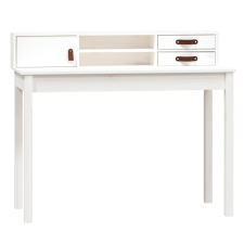 vidaXL fehér tömör fenyőfa íróasztal 110 x 50 x 93 cm (823530) bútor