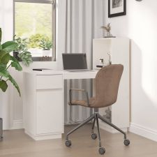 vidaXL fehér tömör fenyőfa íróasztal 110x53x117 cm íróasztal