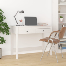 vidaXL fehér tömör fenyőfa íróasztal fiókokkal 100 x 50 x 78 cm íróasztal