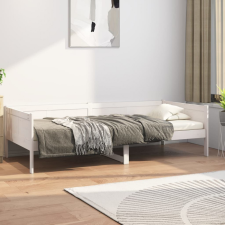 vidaXL fehér tömör fenyőfa kanapéágy 90 x 200 cm bútor