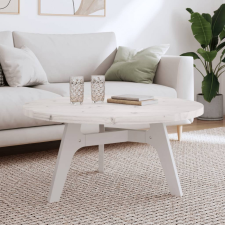 vidaXL Fehér tömör fenyőfa kerek asztallap Ø90 x 3 cm bútor