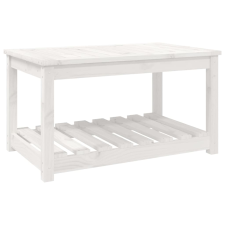 vidaXL fehér tömör fenyőfa kerti asztal 82,5x50,5x45 cm (824135) kerti bútor