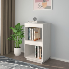 vidaXL fehér tömör fenyőfa könyvszekrény 40 x 35 x 71 cm bútor