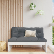 vidaXL fehér tömör fenyőfa középső kanapé 120 x 80 cm kerti bútor