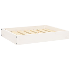 vidaXL fehér tömör fenyőfa kutyaágy 61,5x49x9 cm (820852) szállítóbox, fekhely kutyáknak