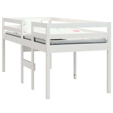 vidaXL Fehér tömör fenyőfa magasított ágy 90x200 cm gyermekágy
