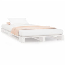 vidaXL fehér tömör fenyőfa raklapágy 90 x 200 cm (821378) ágy és ágykellék