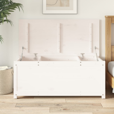 vidaXL fehér tömör fenyőfa tárolóláda 110x50x45,5 cm bútor