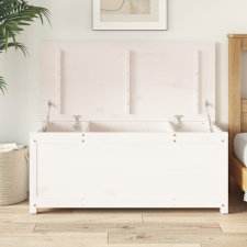 vidaXL fehér tömör fenyőfa tárolóláda 110x50x45,5 cm bútor