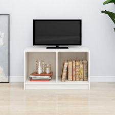 vidaXL Fehér tömör fenyőfa TV-szekrény 70 x 33 x 42 cm bútor