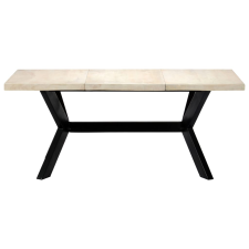 vidaXL fehér tömör mangófa étkezőasztal 180 x 90 x 75 cm (247431) bútor