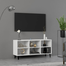 vidaXL fehér TV-szekrény fémlábakkal 103,5 x 30 x 50 cm bútor