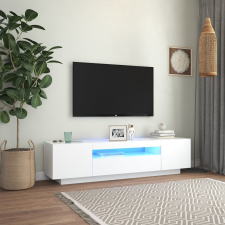 vidaXL fehér TV-szekrény LED-lámpákkal 160 x 35 x 40 cm bútor