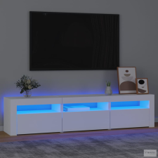 vidaXL Fehér TV-szekrény LED-lámpákkal 180x35x40 cm bútor