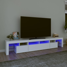 vidaXL fehér TV-szekrény LED-lámpákkal 230x36,5x40 cm bútor