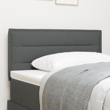 vidaXL Fejtámla Csíkos Design Sötétszürke 100 cm Textil ágy és ágykellék