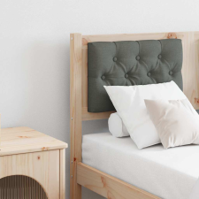 vidaXL Fejtámla Egyéb barna és sötétszürke 120 cm Tömör fenyőfa ágy és ágykellék