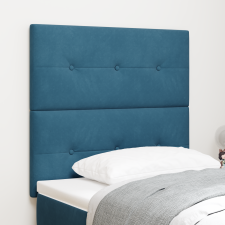 vidaXL Fejtámla Gombos Kék 80 cm Bársony ágy és ágykellék
