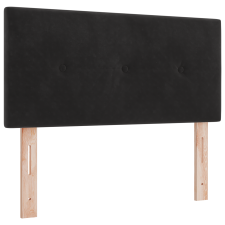 vidaXL Fejtámla Gombos Mintás Fekete 90 cm Velúr (42007133) ágy és ágykellék