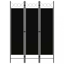 vidaXL Fekete 3 paneles paraván 120 x 180 cm bútor