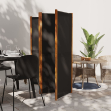 vidaXL fekete 4 paneles térelválasztó 280x180 cm bútor