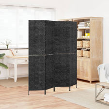 vidaXL fekete 4 paneles vízijácint térelválasztó 163x180 cm bútor