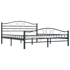 vidaXL fekete acél ágykeret 180 x 200 cm (285290) ágy és ágykellék