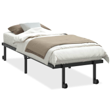 vidaXL fekete acél ágykeret matrac nélkül összecsukható 80x200 cm (4103958) ágy és ágykellék