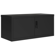 vidaXL fekete acél irattartó szekrény 90x40x40 cm (339718) bútor