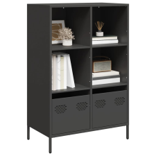 vidaXL fekete acél magasszekrény 68 x 39 x 103,5 cm bútor