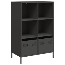 vidaXL fekete acél magasszekrény 68 x 39 x 103,5 cm (851382) bútor