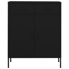 vidaXL fekete acél tárolószekrény 80 x 35 x 101,5 cm (336160) bútor