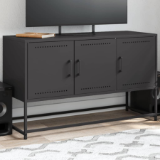 vidaXL fekete acél TV-szekrény 100,5x39x60,5 cm bútor