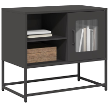 vidaXL fekete acél TV-szekrény 68 x 39 x 60,5 cm bútor