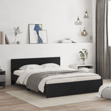 vidaXL fekete ágykeret fejtámlával 140 x 200 cm ágy és ágykellék