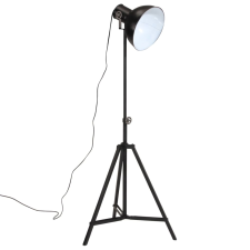 vidaXL fekete állólámpa 25 W 61x61x90/150 cm E27 világítás