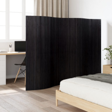 vidaXL fekete bambusz térelválasztó 165 x 250 cm bútor