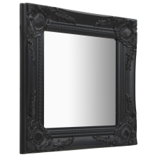 vidaXL fekete barokk stílusú fali tükör 40 x 40 cm (320307) bútor