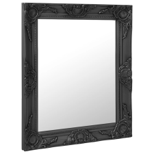 vidaXL fekete barokk stílusú fali tükör 50 x 60 cm (320319) bútor