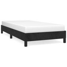 vidaXL fekete bársony ágykeret 100x200 cm (346960) ágy és ágykellék