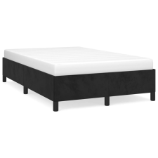 vidaXL fekete bársony ágykeret 120 x 190 cm ágy és ágykellék