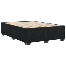 vidaXL fekete bársony ágykeret 140 x 190 cm (3284633) ágy és ágykellék