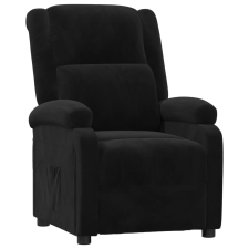 vidaXL fekete bársony dönthető fotel (342405) bútor
