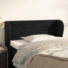 vidaXL fekete bársony fejtámla szárnyakkal 83x23x78/88 cm ágy és ágykellék